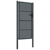 VidaXL Poort 105x250 cm staal antracietkleurig