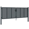 VidaXL Poort 300x125 cm staal antracietkleurig