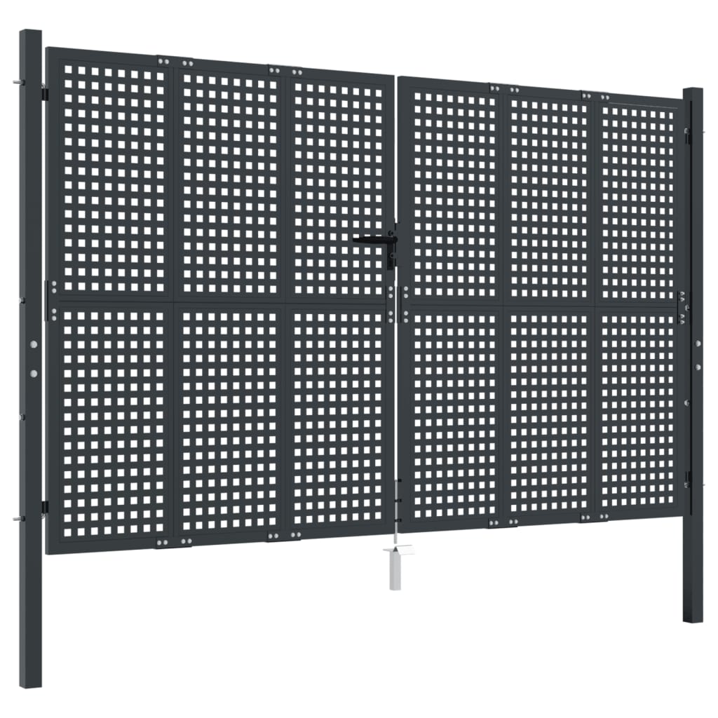 Porta Vidaxl 300x200 cm in acciaio antracite
