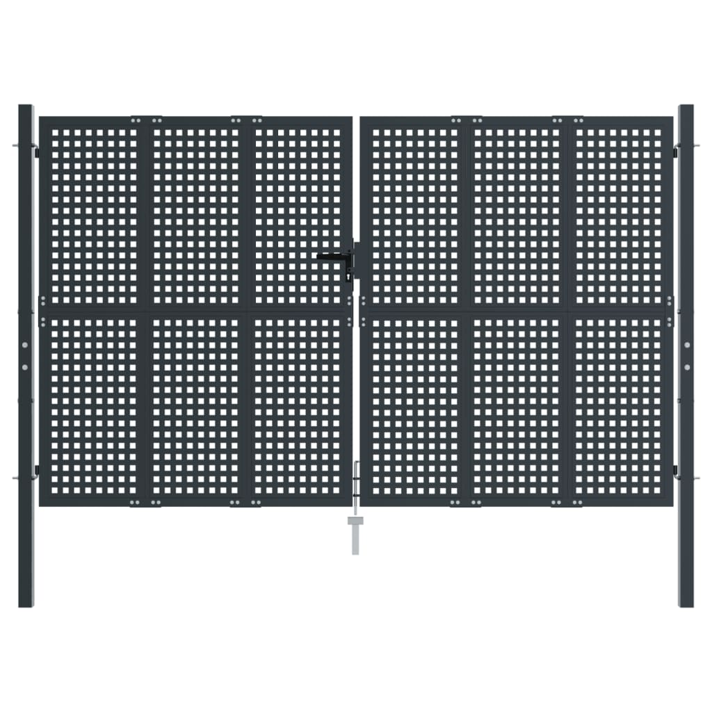 Porta Vidaxl 300x200 cm in acciaio antracite