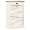 Armadio da scarpe Vidaxl VIGO 60x35x96 cm Pino solido bianco