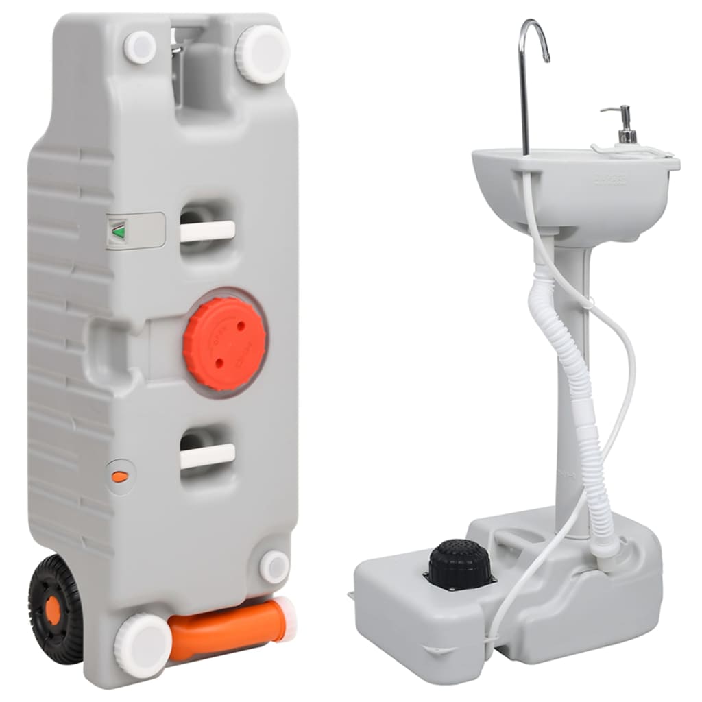 Vidaxl Camping cera e serbatoio dell'acqua Portable