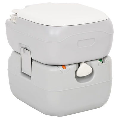 Inodoro de campamento Vidaxl y lavabo con tanque de agua