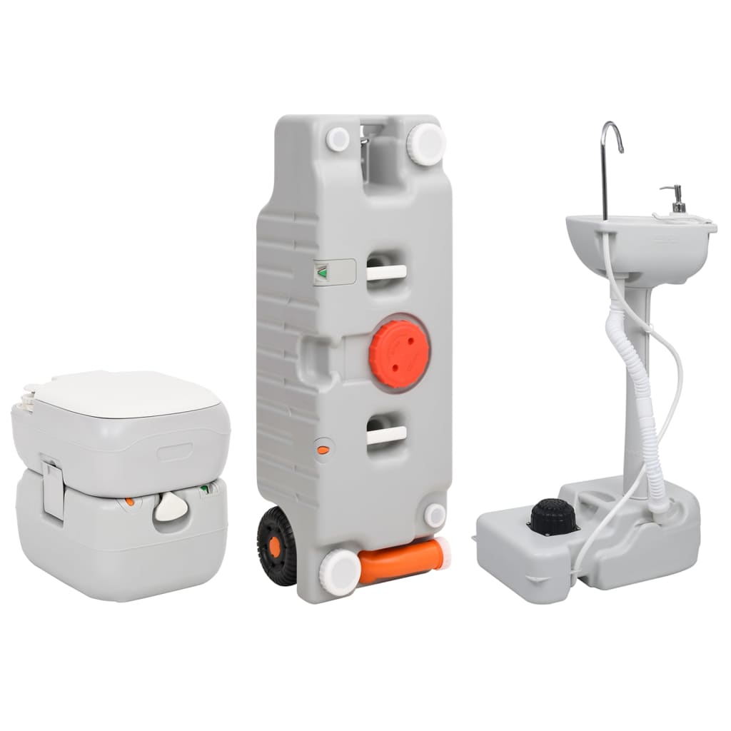 Vidaxl Camping Wilet e Washbasin con serbatoio dell'acqua