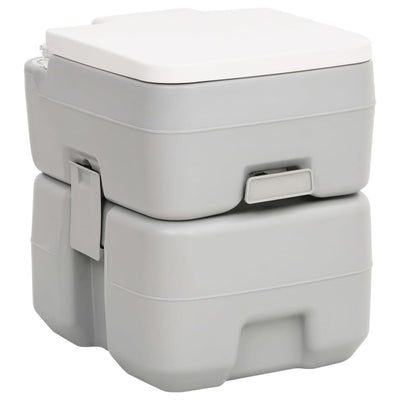 Inodoro de campamento Vidaxl y lavabo con tanque de agua