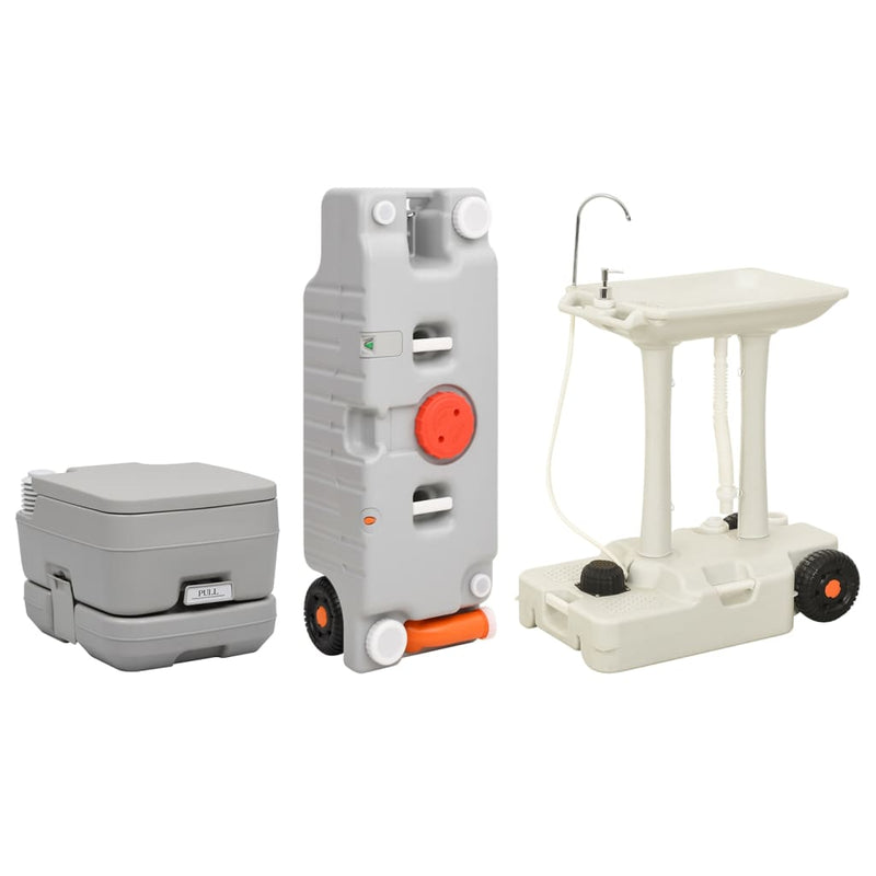 Vidaxl Camping Wilet e Washbasin con serbatoio dell'acqua