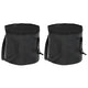 Vidaxl Emmers 2 pcs folding 20 L PVC Black