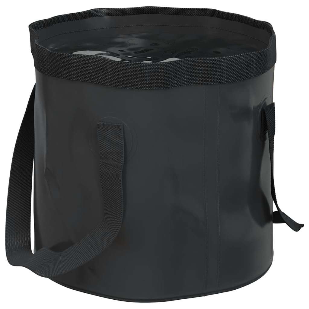 Vidaxl Emmers 2 pcs folding 20 L PVC Black