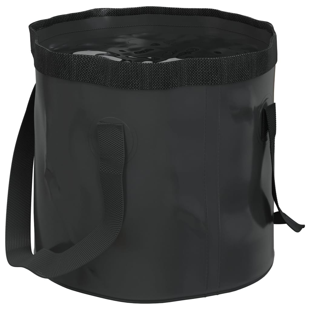 Vidaxl EMMERS 2 pezzi pieghevole 30 l PVC nero