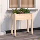 Fioriera Vidaxx su ruote 71x37x80 cm in legno di pino massiccio