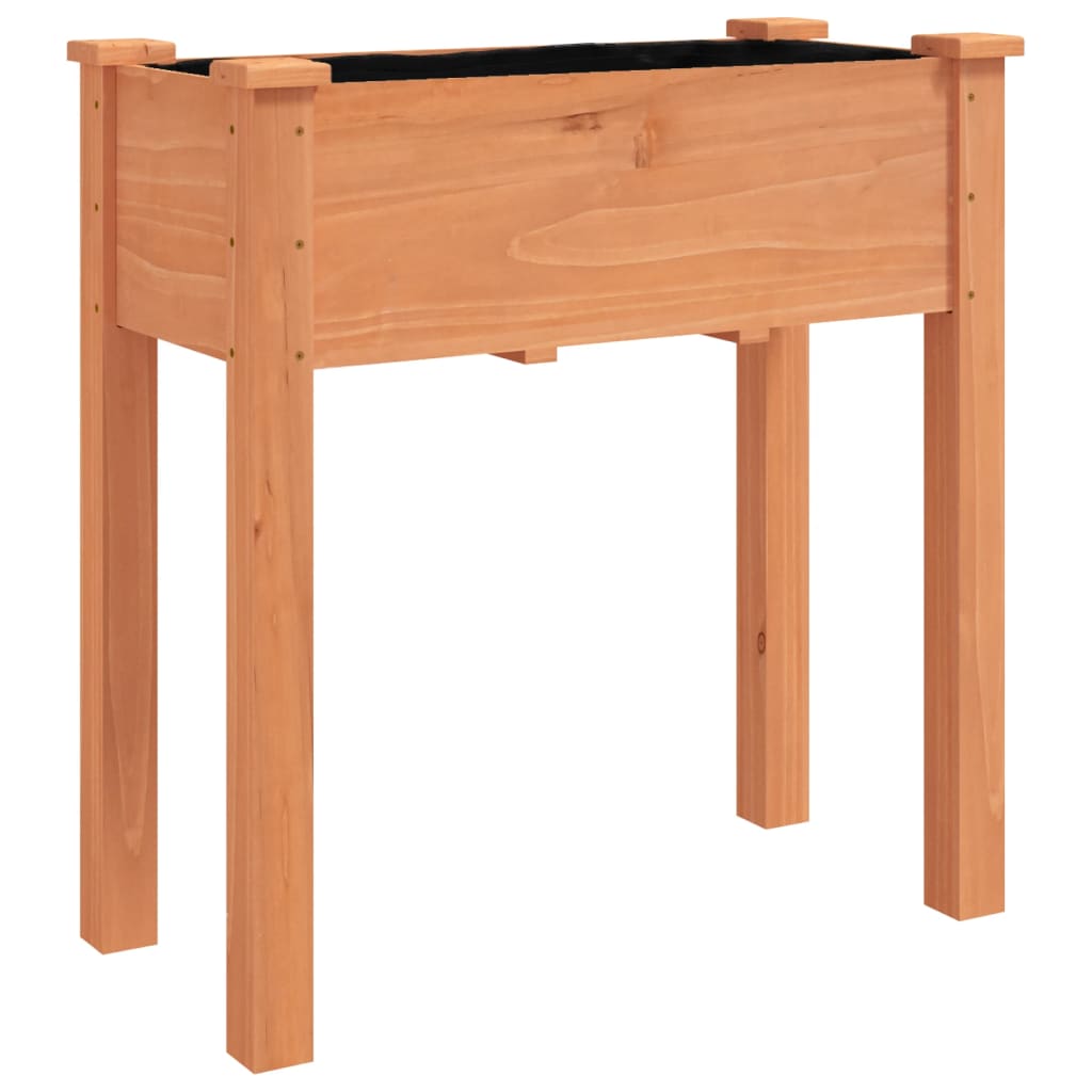 Fioriera Vidaxx su ruote 71x37x80 cm in legno di pino massiccio