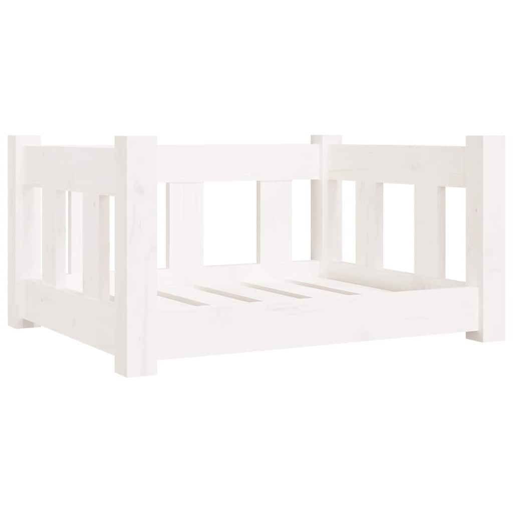Vidaxl dog basket 55.5x45.5x28 cm solid pine white