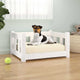 Vidaxl dog basket 55.5x45.5x28 cm solid pine white