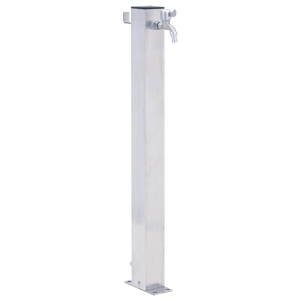 Colonna d'acqua Vidaxl quadrata da 40 cm in acciaio inossidabile