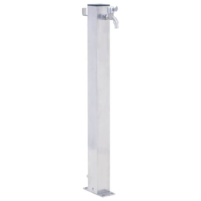 Colonna d'acqua Vidaxl quadrata da 40 cm in acciaio inossidabile