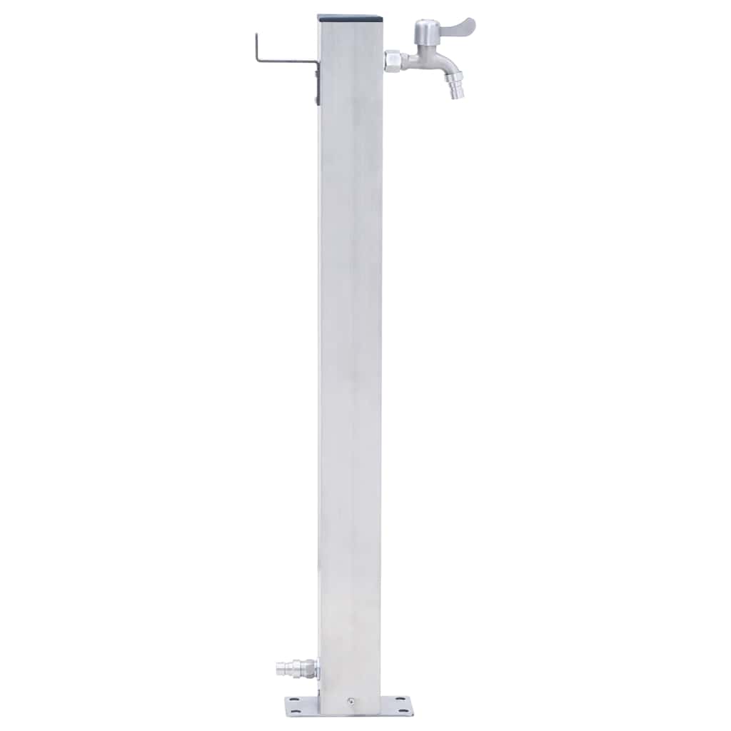 Colonna d'acqua Vidaxl quadrata da 40 cm in acciaio inossidabile