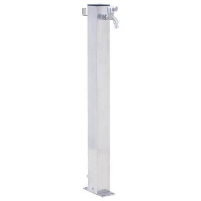 Colonna d'acqua Vidaxl quadrata 60 cm in acciaio inossidabile