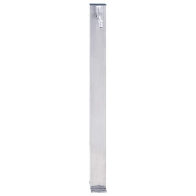Colonna d'acqua Vidaxl quadrata 60 cm in acciaio inossidabile