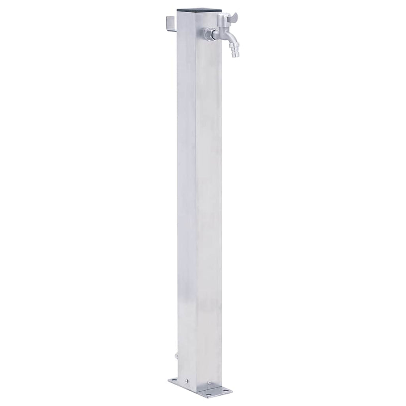 Colonna d'acqua Vidaxl quadrata da 100 cm in acciaio inossidabile