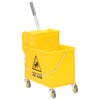 Vidaxl Mopper con scrittore e ruote 20 l Giallo polipropene