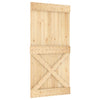 Vidaxl deur narvik 100x210 cm massief grenenhout