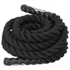 Vidaxl battle rope zwart 6 m 4,5 kg polyester