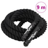 Vidaxl Battle Rope 9 m 6.8 kg de poliéster negro