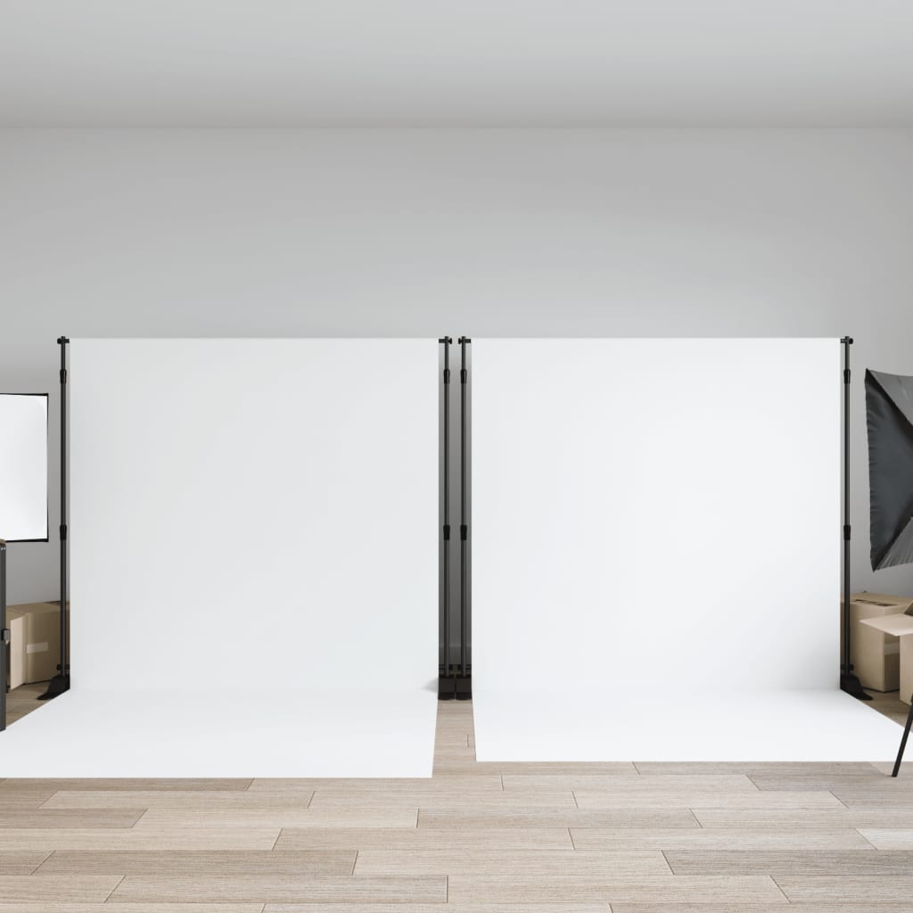 Sfondo Vidaxl sta 2 PC 305x243 cm in acciaio nero