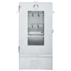 Horno fumador de barbacoa Vidaxl con acero galvanizado de mesa