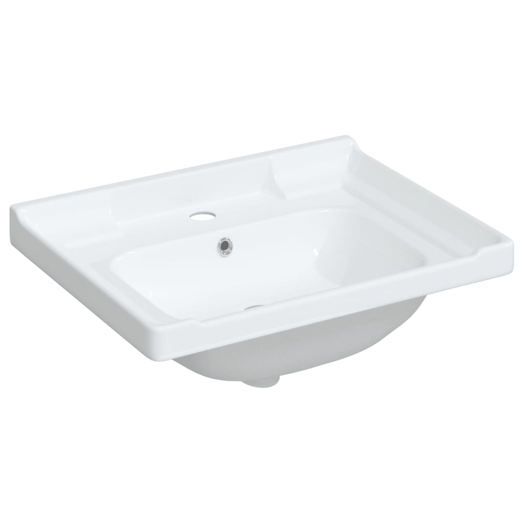 Vidaxl Washbasin Rectangular 61x48x23 cm Bianco in ceramica