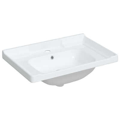 Vidaxl Washbasin rectangular 71x48x23 cm de cerámica blanca
