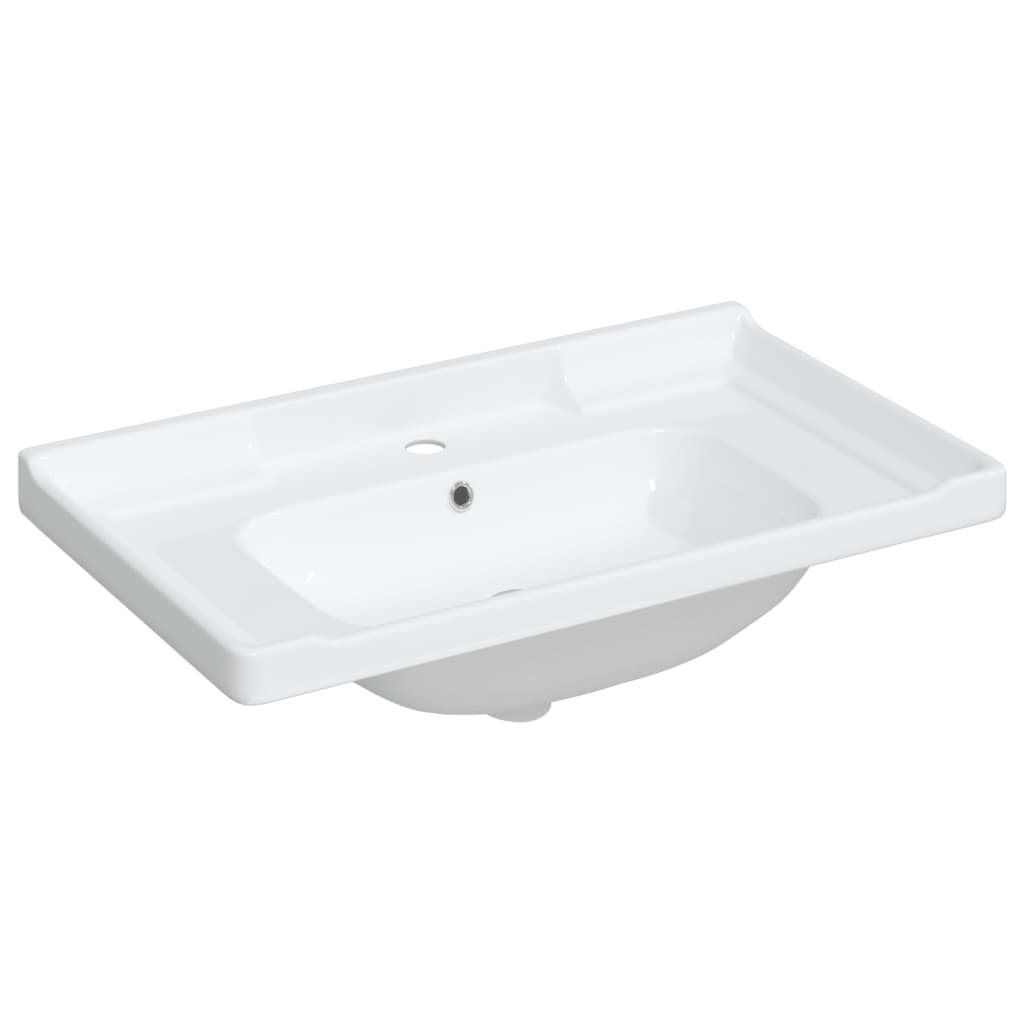 Vidaxl Washbasin Rectangular 81x48x23 cm Cerámico blanco