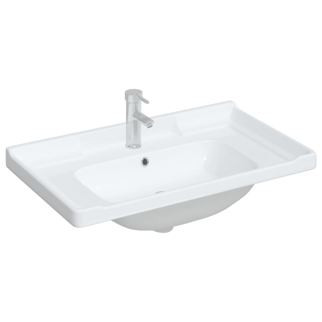 Vidaxl Washbasin Rectangular 81x48x23 cm Cerámico blanco