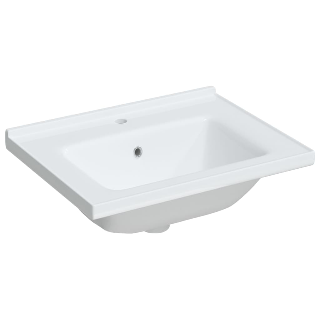 Vidaxl Washbasin Rectangular 61x48x19,5 cm bianco ceramico