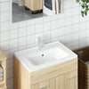 Vidaxl Washbasin Rectangular 61x48x19,5 cm bianco ceramico
