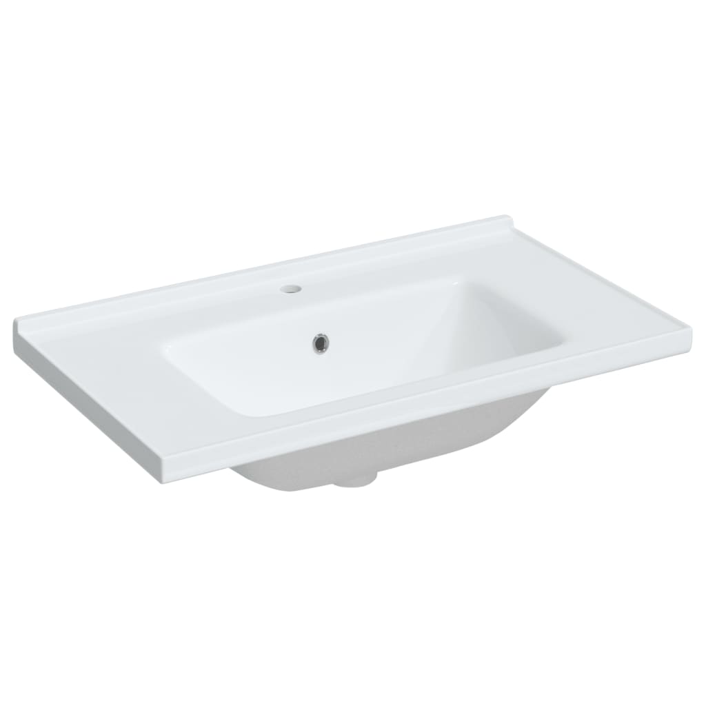 Vidaxl Washbasin Rectangular 81x48x19,5 cm Bianco in ceramica