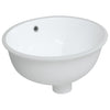 Vidaxl Washbasin Oval 37x31x17.5 cm de cerámica blanca