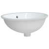 Vidaxl Washbasin Oval 47x39x21 cm bianco ceramico