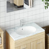 Vidaxl Washbasin Oval 47x39x21 cm bianco ceramico