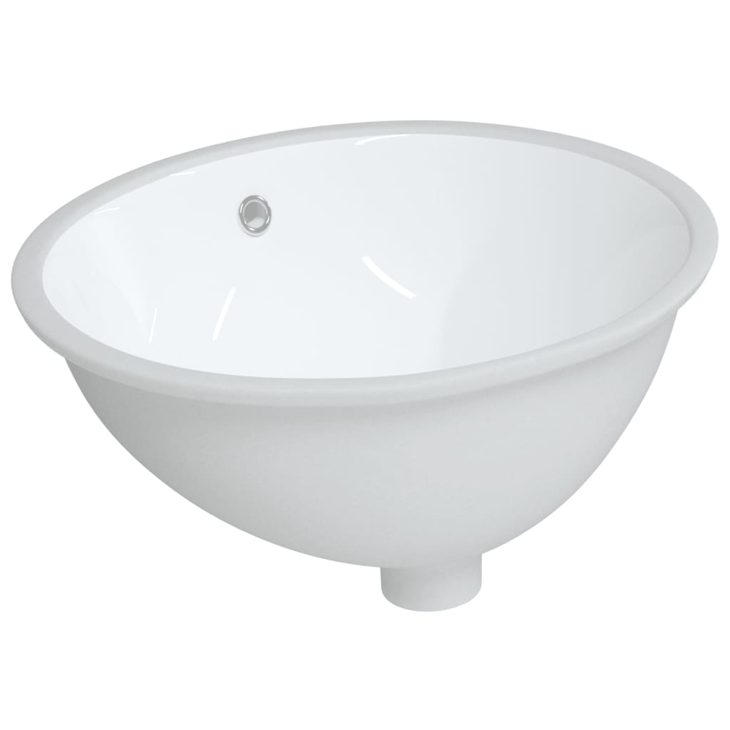 Vidaxl Washbasin Oval 49x40.5x21 cm bianco ceramico