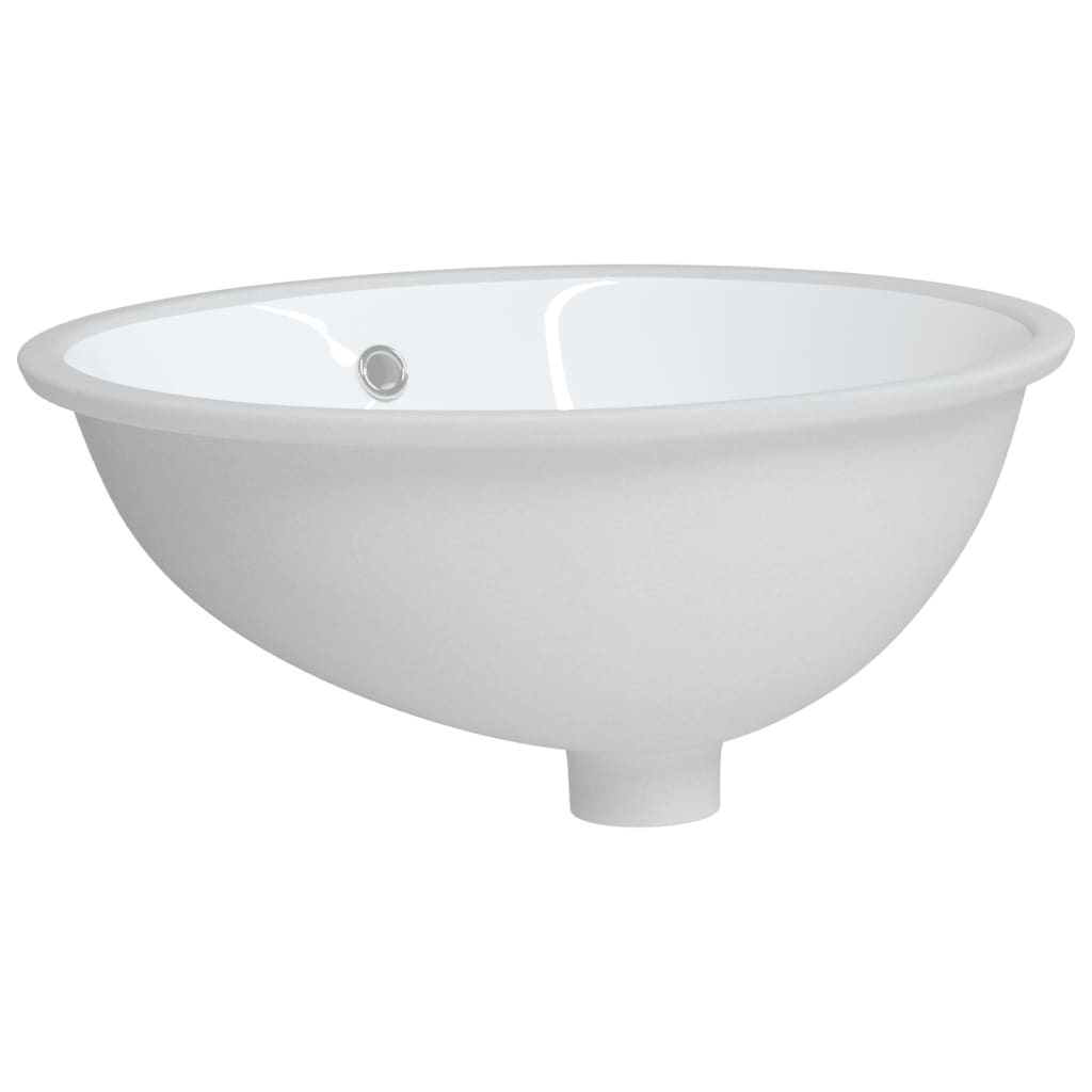 Vidaxl Washbasin Oval 49x40.5x21 cm bianco ceramico