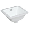 Vidaxl Washbasin Rectangular 30.5x27x14 CM Ceramic White