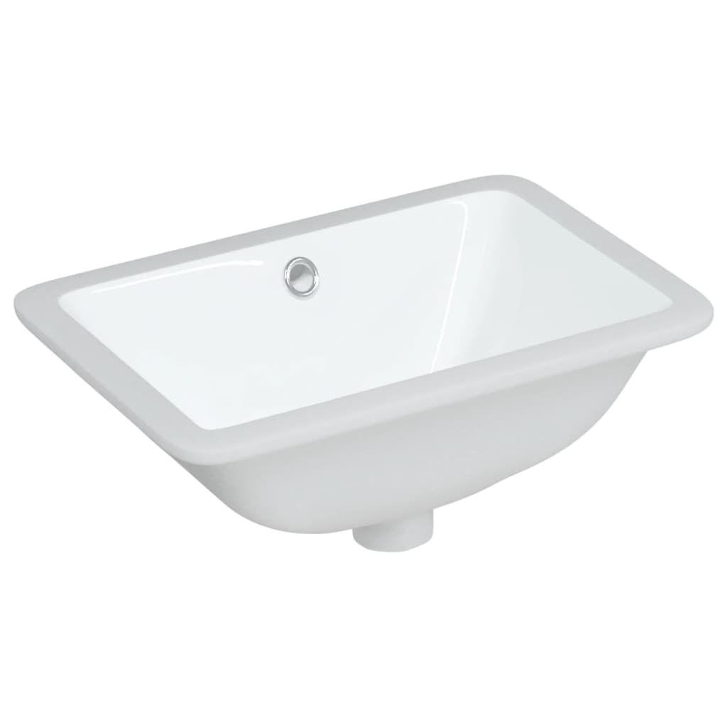 Vidaxl Washbasin Rectangular 41.5x26x18.5 cm Cerámico blanco