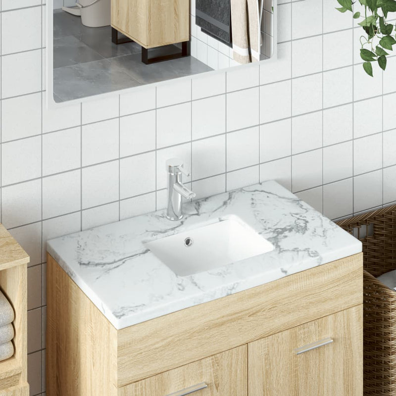 Vidaxl Washbasin Rectangular 36x31.5x16.5 cm bianco ceramico