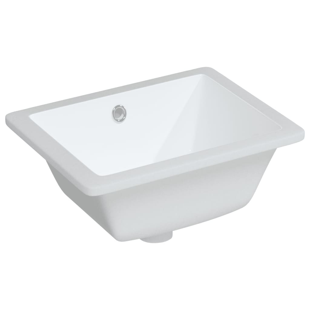 Vidaxl Washbasin rectangular 39x30x18.5 cm de cerámica blanca