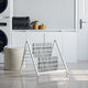 Vidaxl Rack para bañera extensible 53-90 cm de aluminio