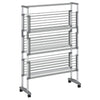 Rack di asciugatura vidaxl con ruote 89x64x129 cm in alluminio