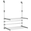 Vidaxl Rack para balcón 54x25x42 cm de aluminio