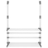 Vidaxl Rack para balcón 54x25x42 cm de aluminio