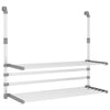 Vidaxl Rack de secado para balcón 89x25x (60-95) CM de aluminio